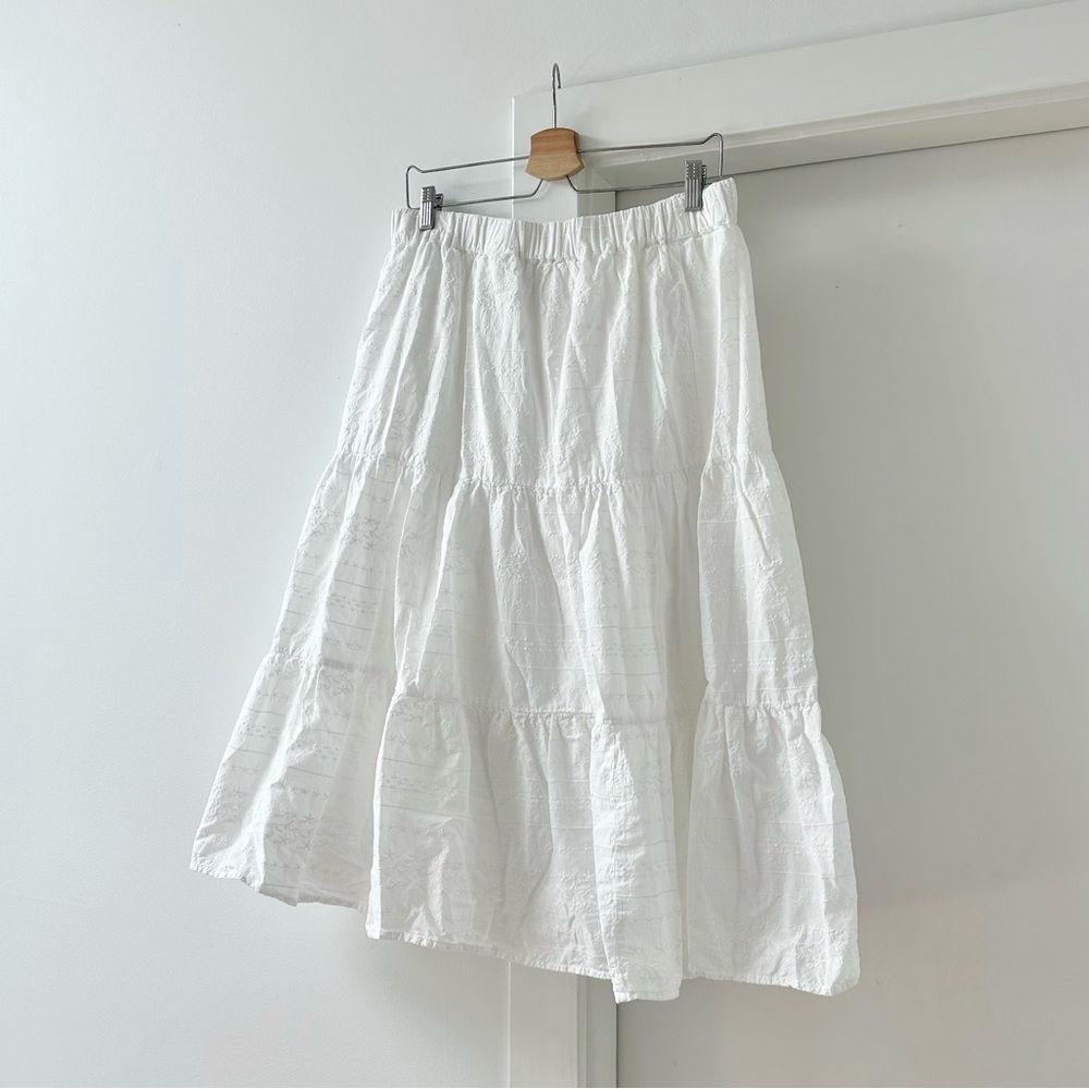 Vintage Y2K St. John’s Bay Tiered Eyelet Lace Skirt